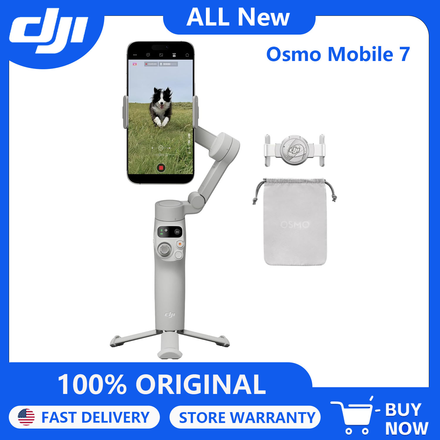 Auto Tracking Tripod - DJI 오즈모 모바일 7 짐벌 스테빌라이저