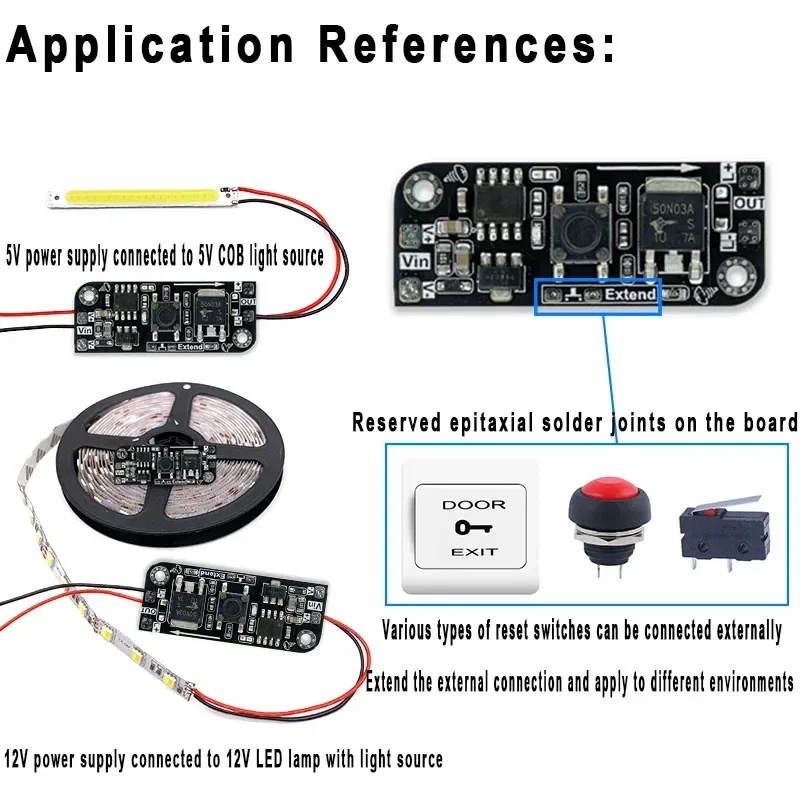 Electronics & Gadgets Charging Gocable 8 In 1 Edc 100W Cable - 마이크로 버튼 디밍 보드 키 모듈