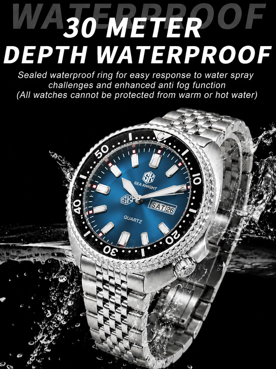 SEA KNIGHT 남성용 럭셔리 비즈니스 쿼츠 시계, - Electronics Gadgets For Men 리뷰 및 가격