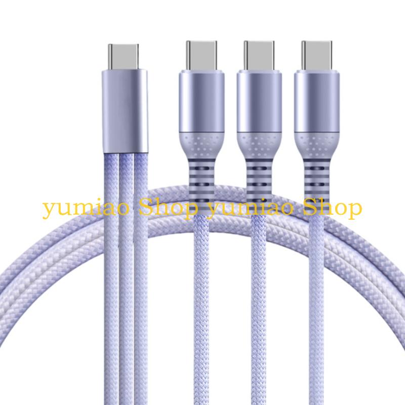 587B 나일론 편조 3 포트 유형 C 케이블 120c - Electronics And Gadgets With C 리뷰 및 가격