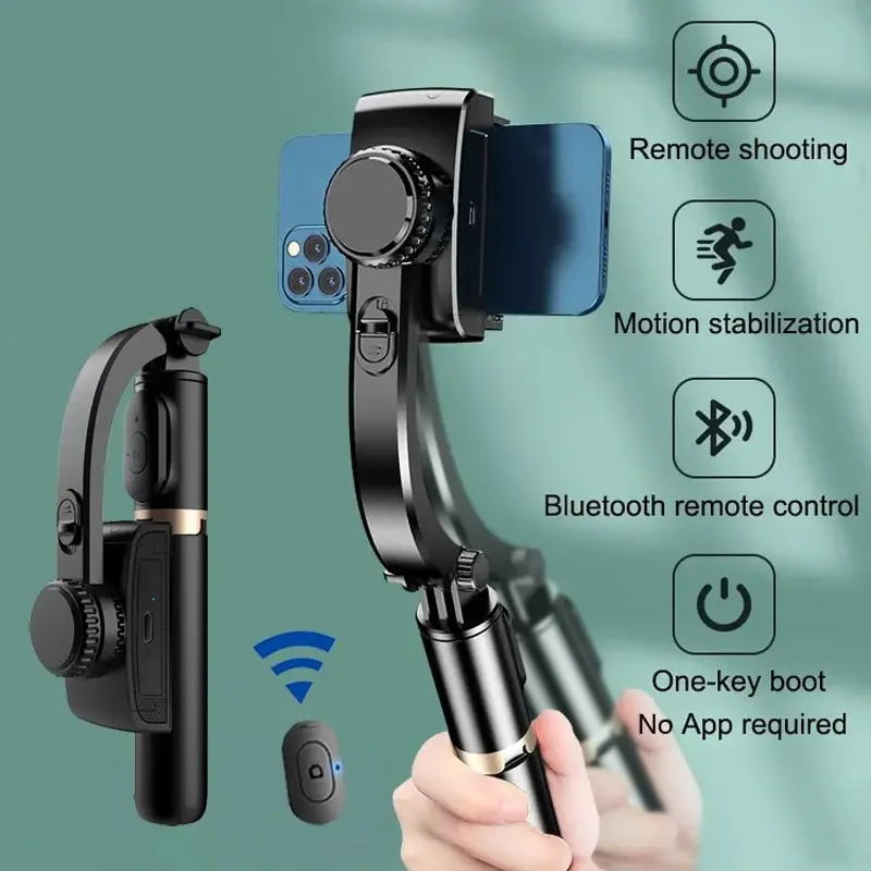 Q08 핸드헬드 짐벌 스테빌라이저 셀카봉 조명 스마트폰 - Auto Tracking Tripod 리뷰 및 가격