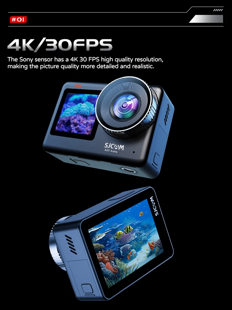 플래그십 SJ11 4K 2.33인치 터치스크린 방수 액 - Action Camera 4K 리뷰 및 가격