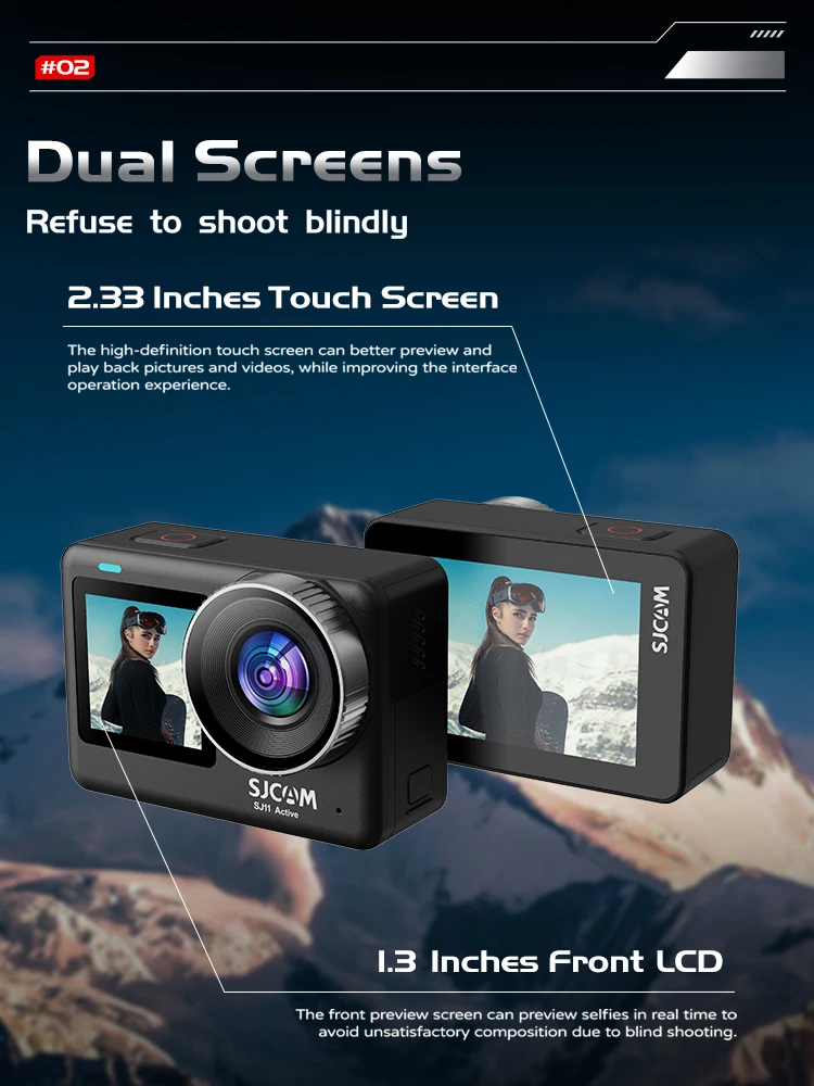 플래그십 SJ11 4K 2.33인치 터치스크린 방수 액 - Action Camera 4K 리뷰 및 가격