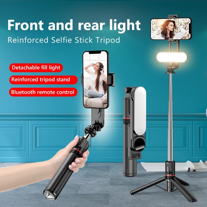 휴대용 미니 360도 회전 셀카봉 삼각대 LED 조명  - Auto Tracking Tripod 리뷰 및 가격