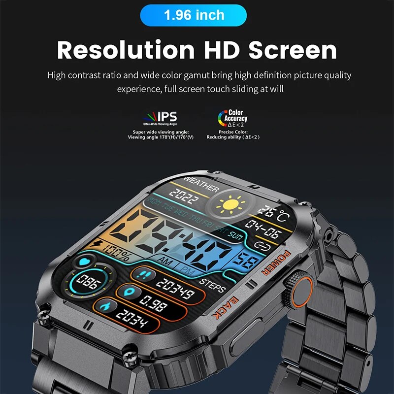 LIGE 남성용 야외 스포츠 피트니스 스마트워치, 블루 - Electronics Gadgets For Men 리뷰 및 가격