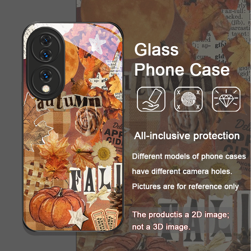 레트로 스타일의 가을 단풍과 호박 무늬가 들어간 격자무 - Huawei Nova 12 리뷰 및 가격
